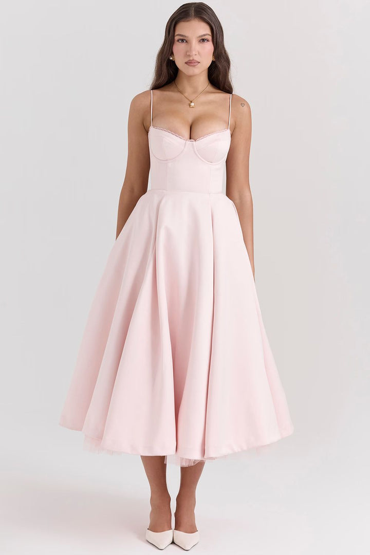 Selene Midi Dress - Blush