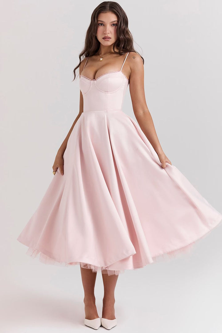 Selene Midi Dress - Blush