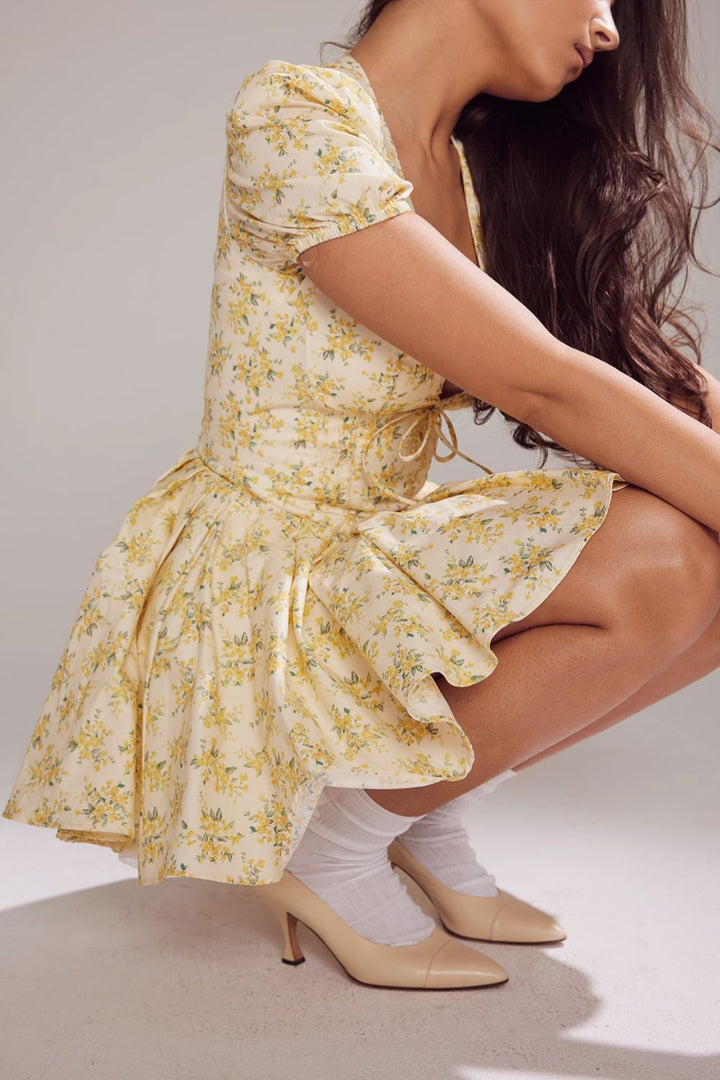 Rosie Mini Dress - Buttercup Flora