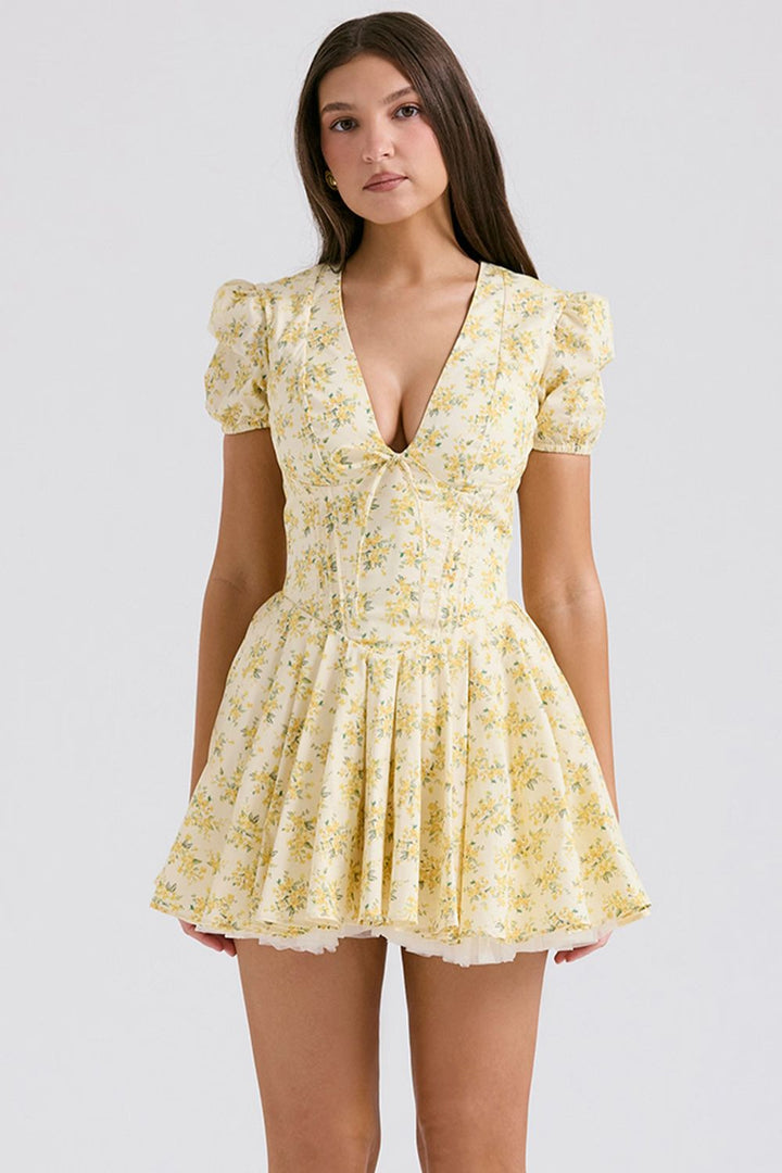 Rosie Mini Dress - Buttercup Flora