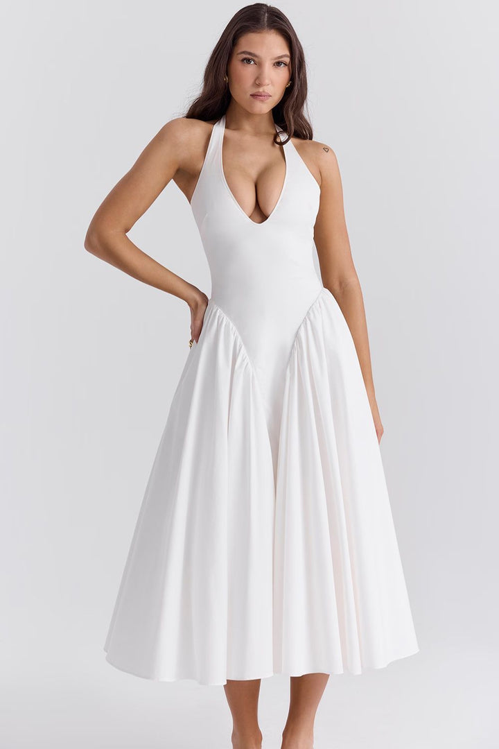 Mira Midi Dress - White