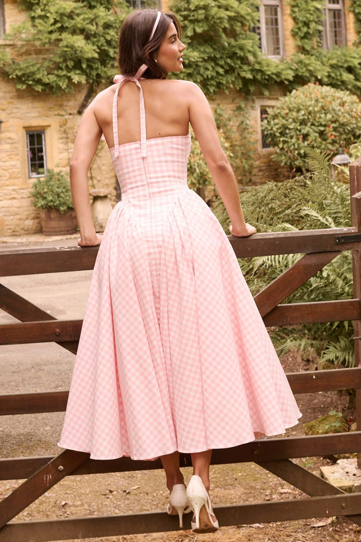 Mira Midi Dress - Strawberry