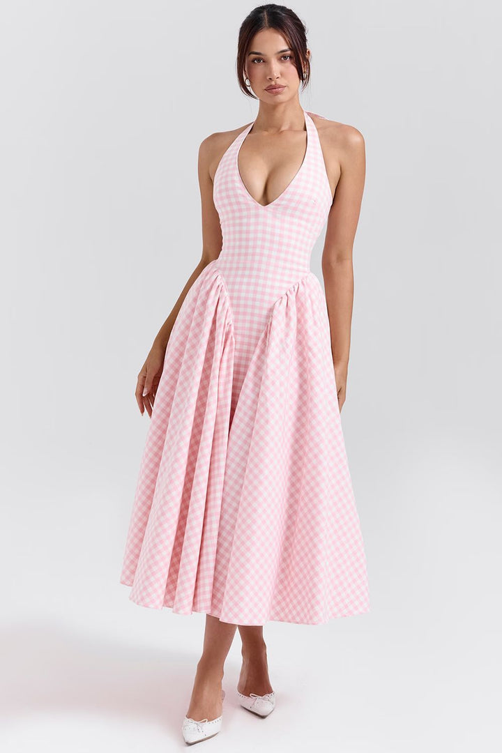 Mira Midi Dress - Strawberry