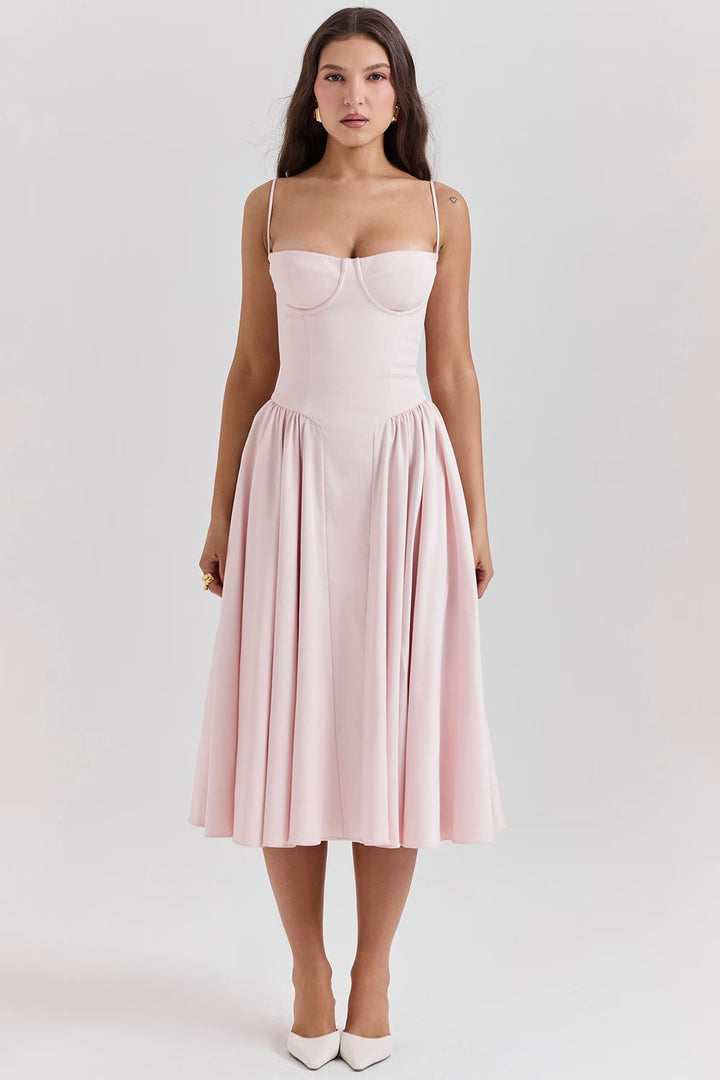 Penelope Midi Dress - Blush