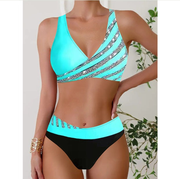 Zuza – Halterneck Swimsuit with Print
