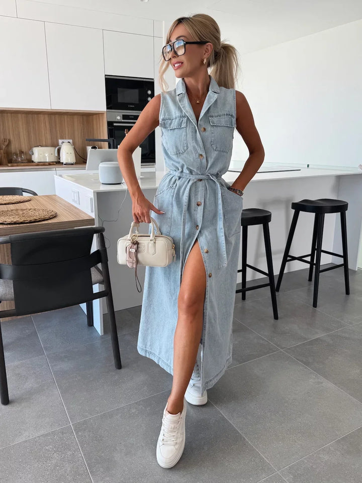 Louisa - Maxi Denim Dress