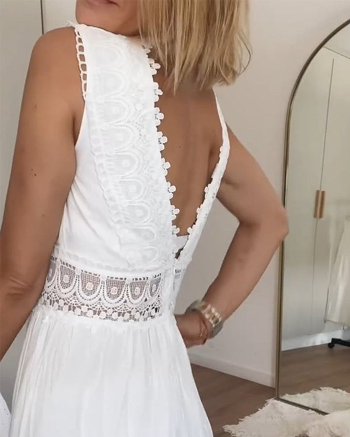 Kim - Lace V-Neck Dress (Almost sold out)