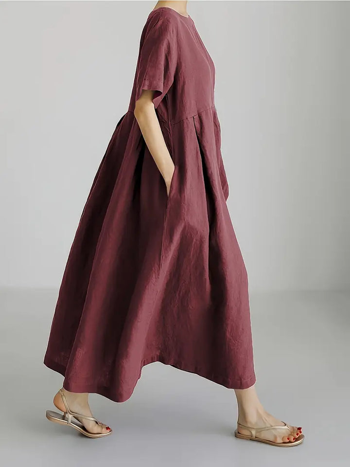 Nadia - Relaxed Linen Maxi Dress