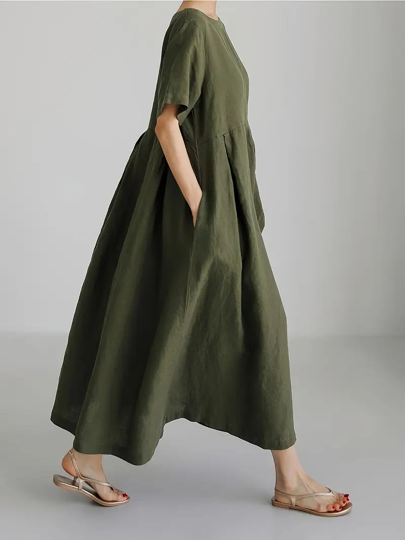 Nadia - Relaxed Linen Maxi Dress