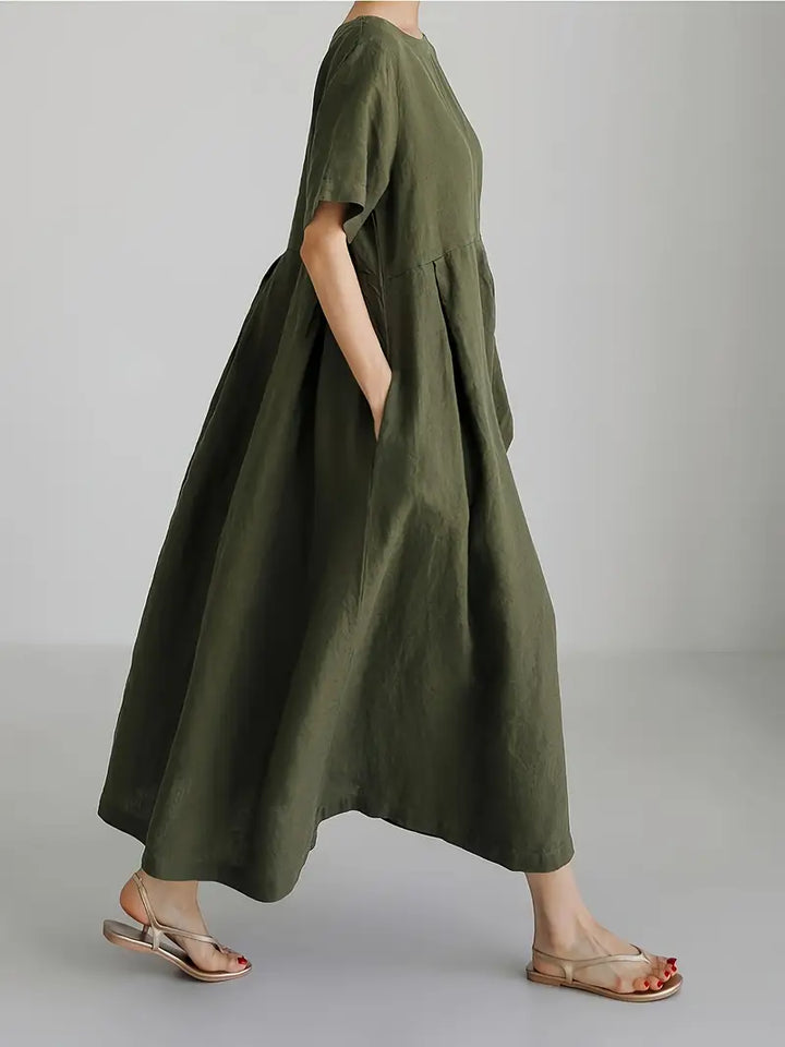 Nadia - Relaxed Linen Maxi Dress