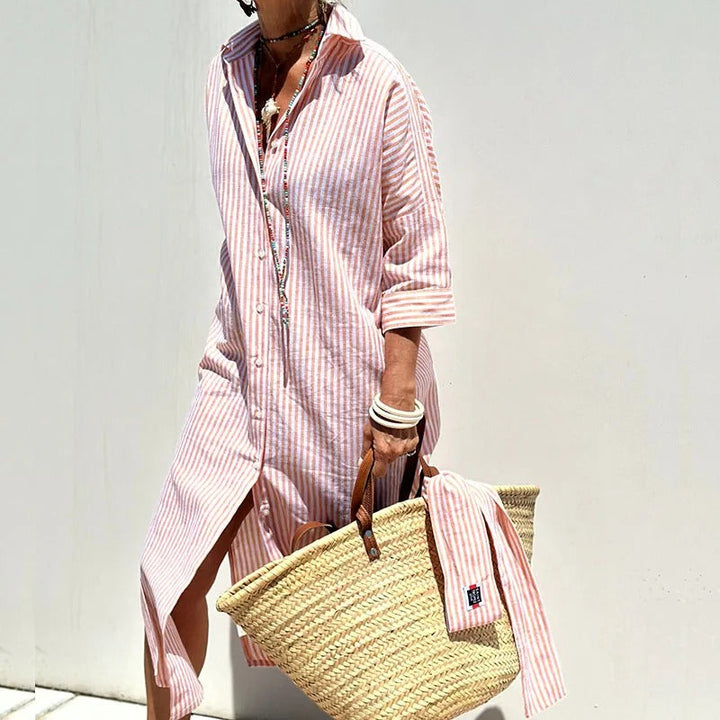 Armelle - Elegant Striped Summer Dress (Almost sold out)