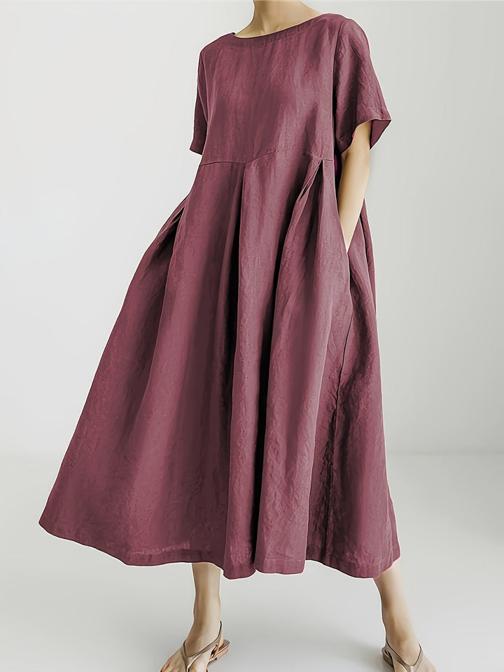 Nadia - Relaxed Linen Maxi Dress
