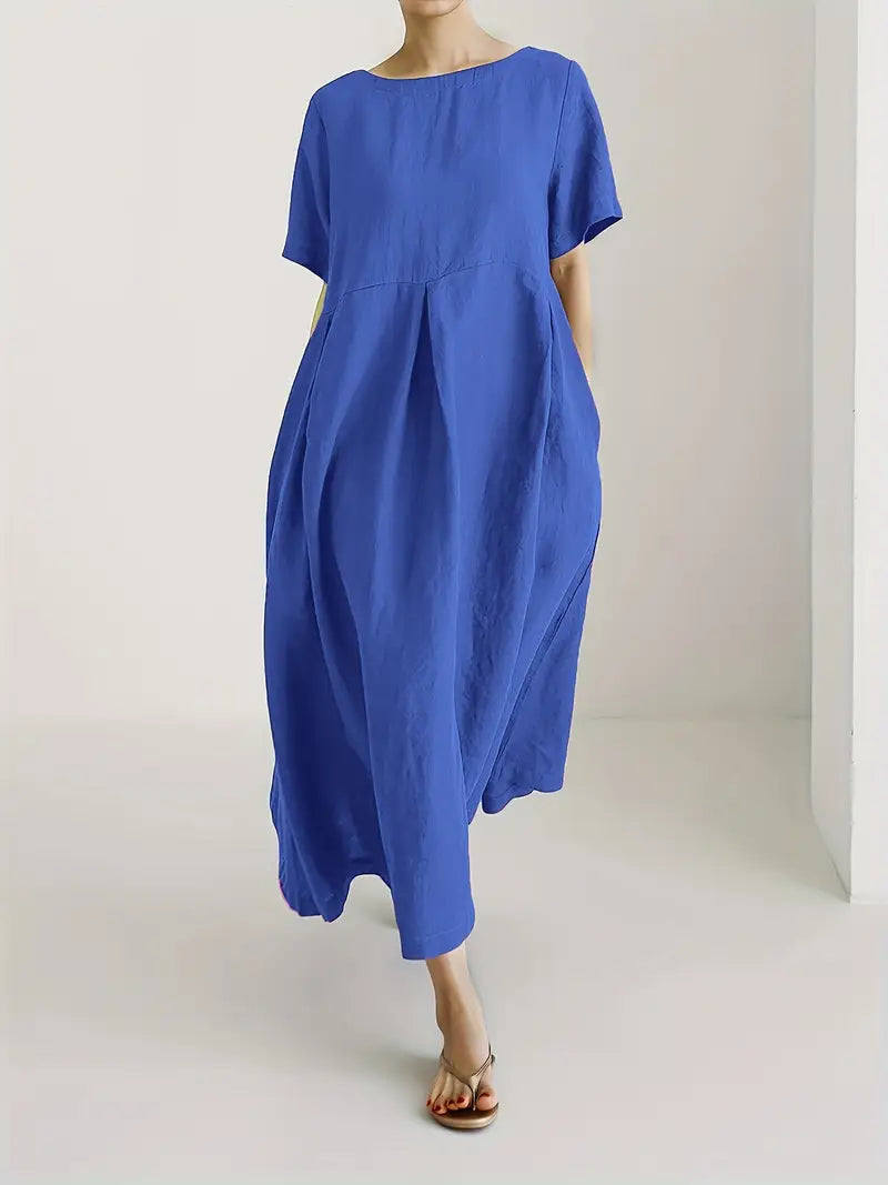 Nadia - Relaxed Linen Maxi Dress