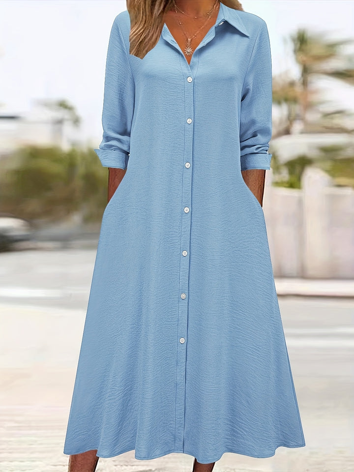 Charlotte | Button Front Shirt Dress