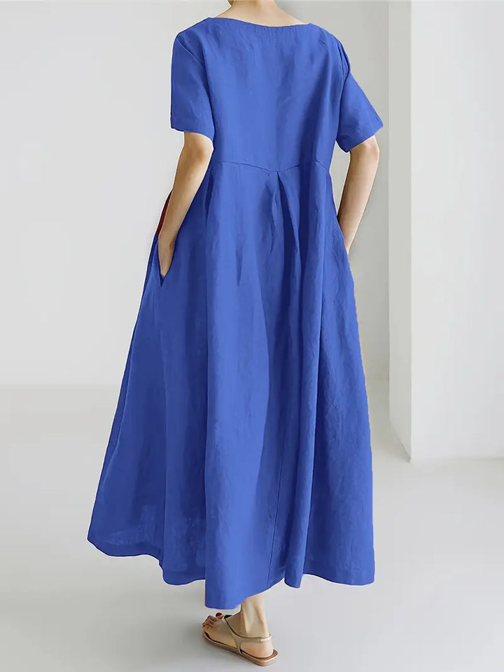 Nadia - Relaxed Linen Maxi Dress