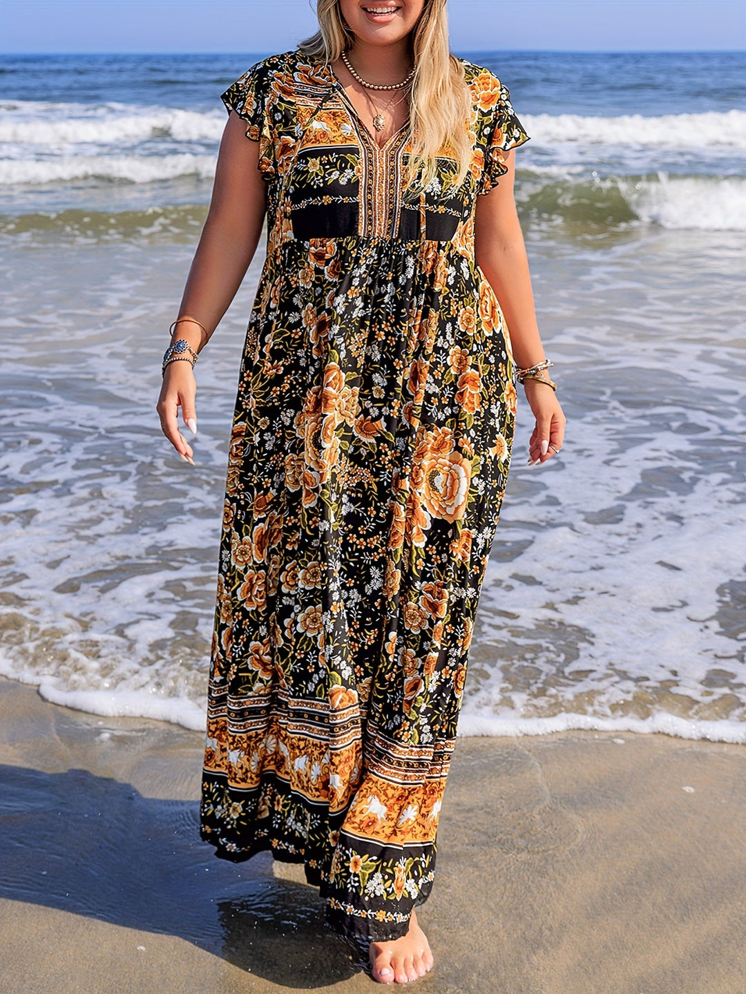 Alora - Floral Boho Dress