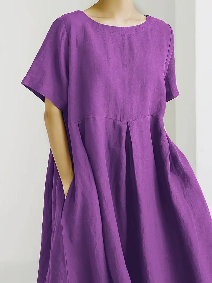 Nadia - Relaxed Linen Maxi Dress