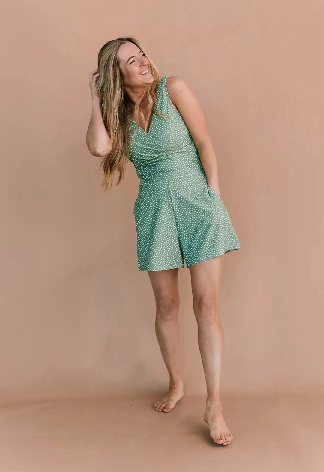 Mary - Swimsuit with ruffles and bust support