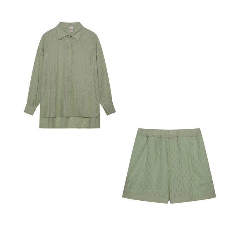 Maude - Chic Shirt & Shorts Set