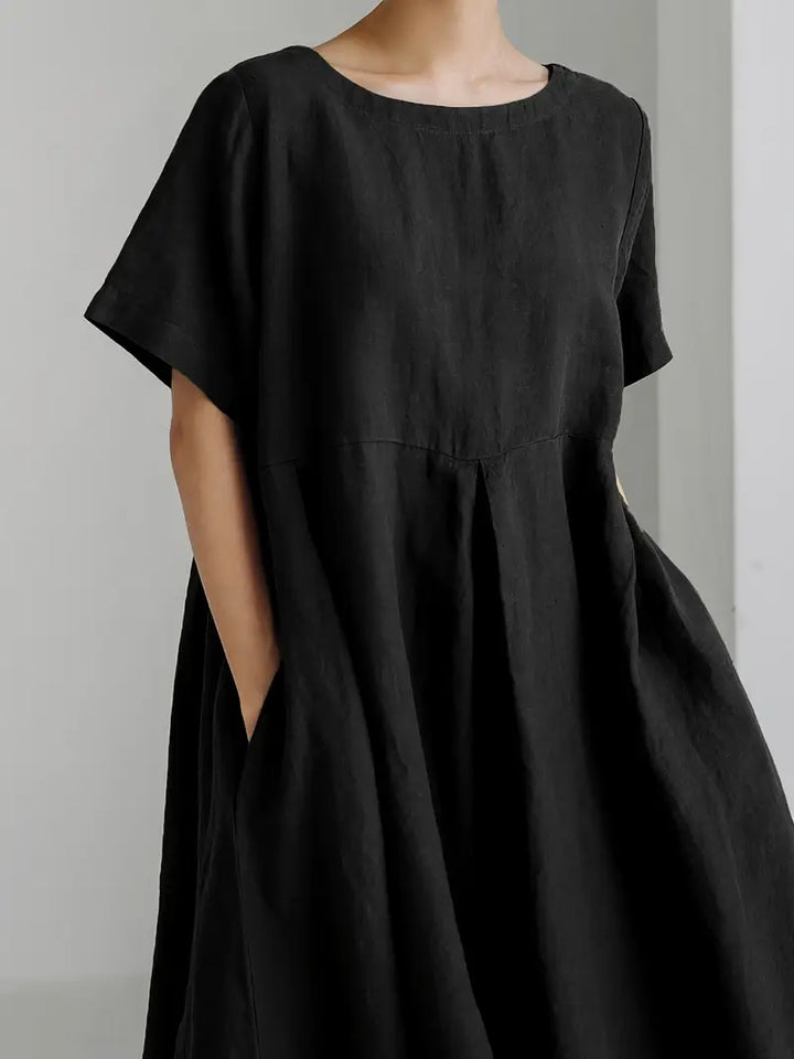Nadia - Relaxed Linen Maxi Dress