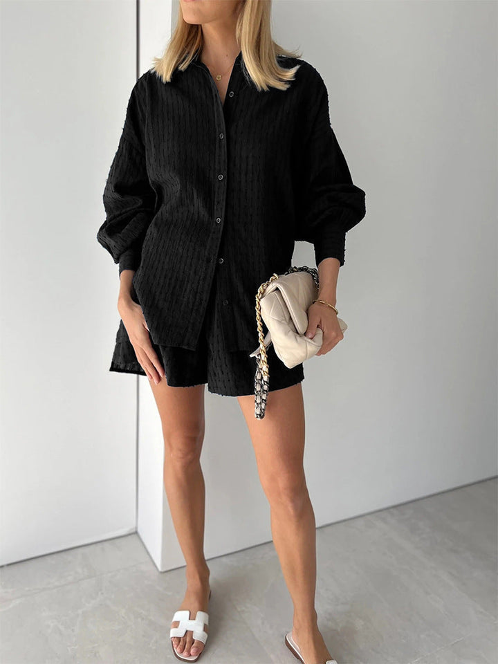 Maude - Chic Shirt & Shorts Set
