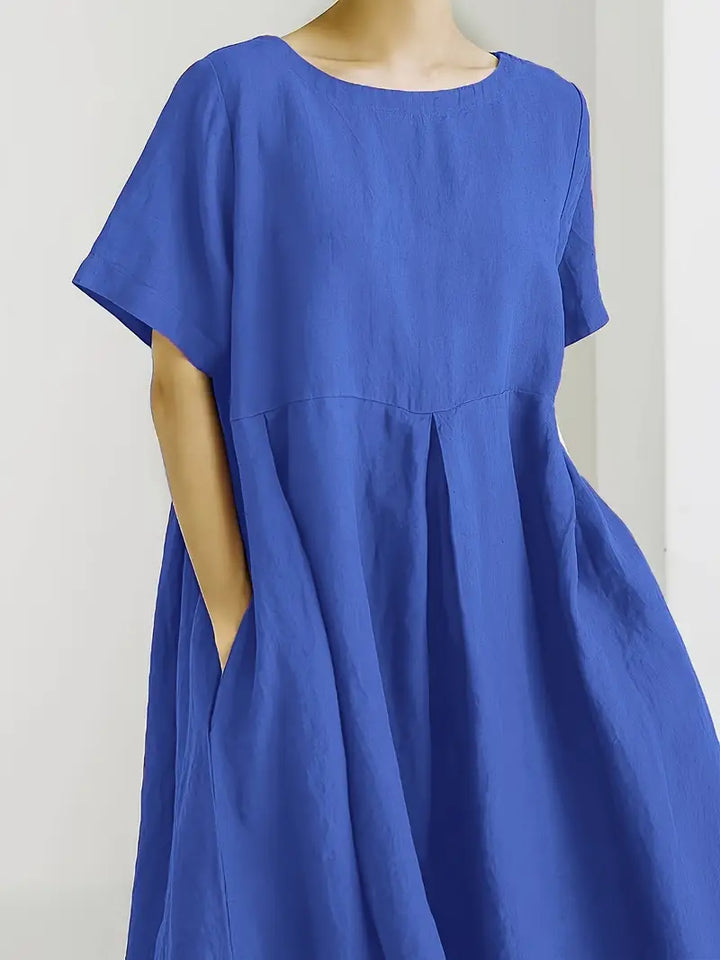 Nadia - Relaxed Linen Maxi Dress