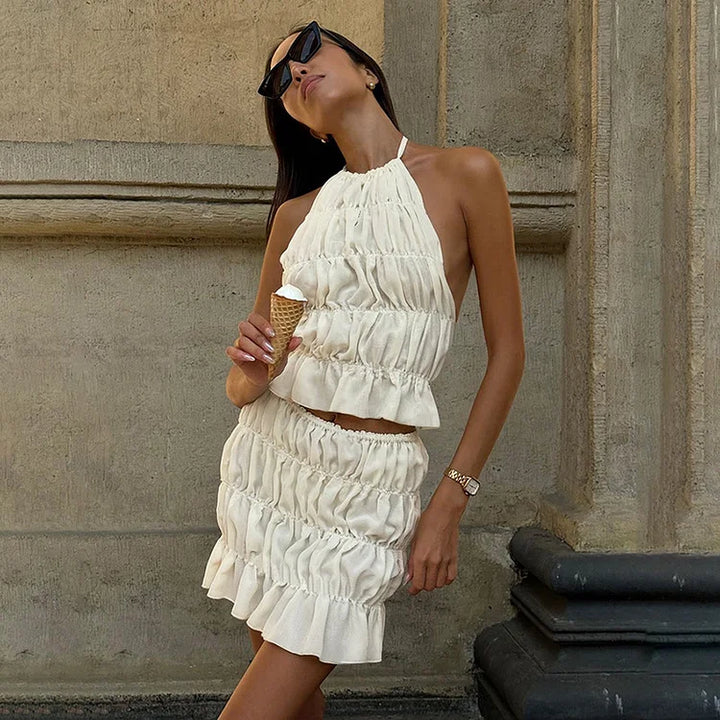 Mila - Polished Backless Two-Piece Set