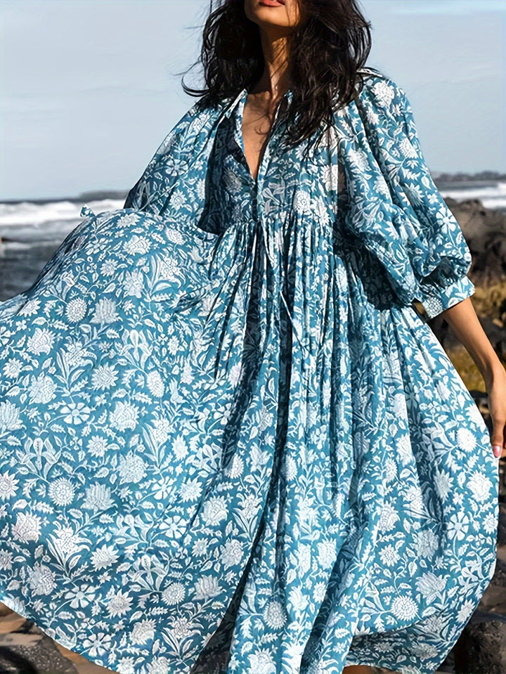 Valeria - Floral Ruched Dress