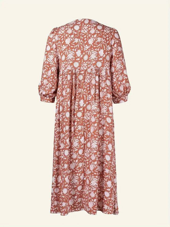 Valeria - Floral Ruched Dress