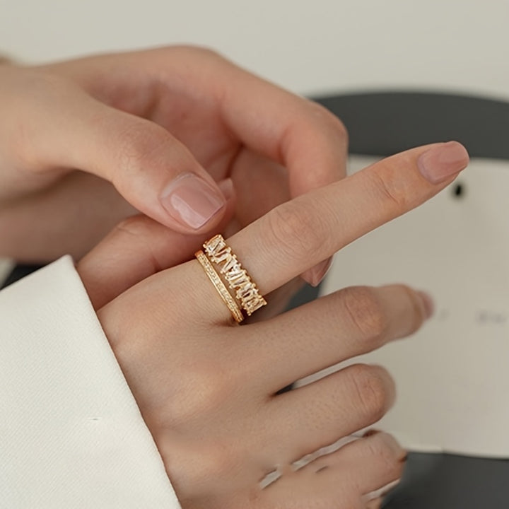Aria – Double Layer Zirconia Ring