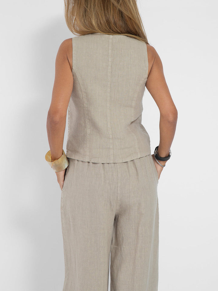 Ella - Vest & Wide Pants Set (Almost sold out)
