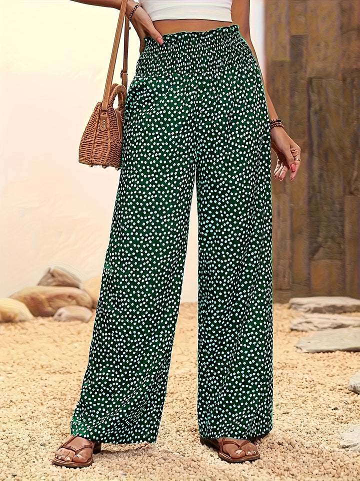 Mira - The Allover Print Wide-Leg Pants