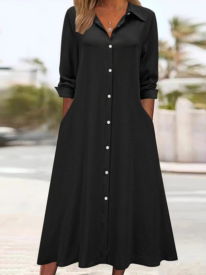 Charlotte | Button Front Shirt Dress