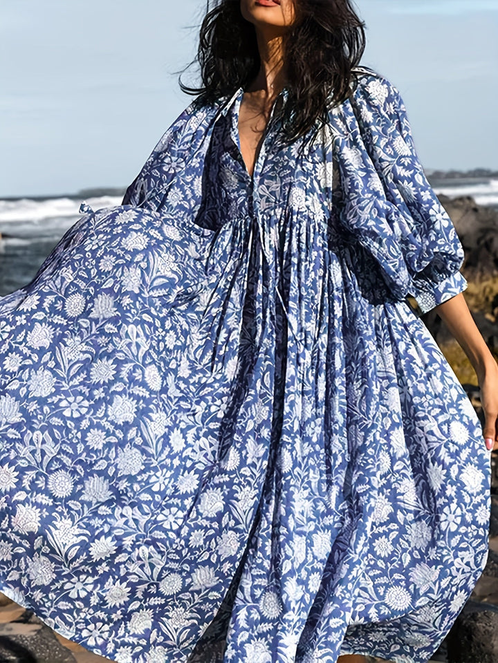 Valeria - Floral Ruched Dress