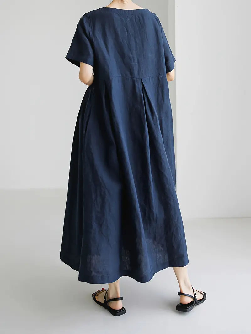 Nadia - Relaxed Linen Maxi Dress