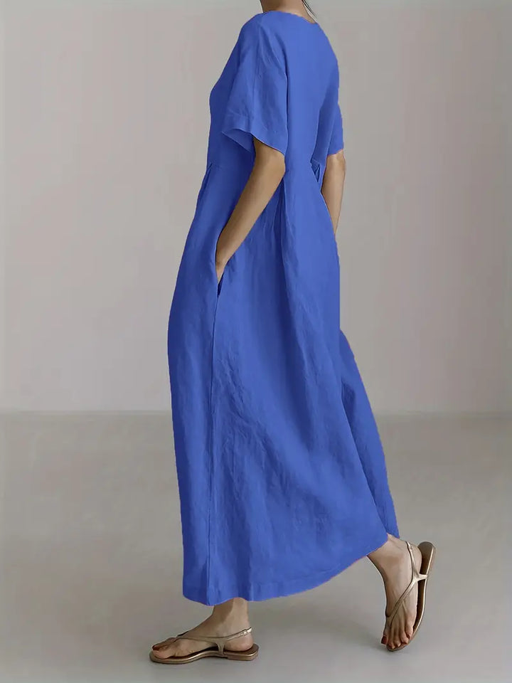Nadia - Relaxed Linen Maxi Dress