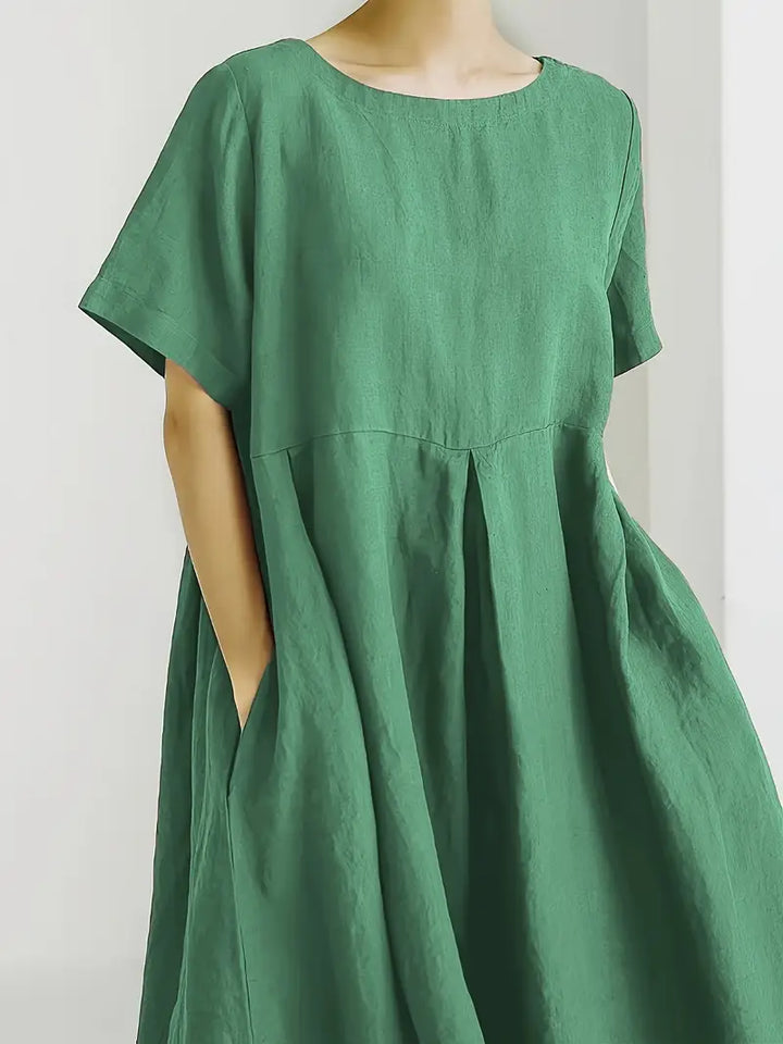 Nadia - Relaxed Linen Maxi Dress