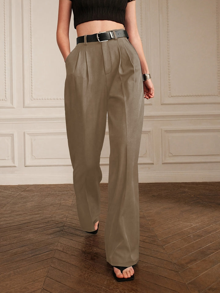 Isla – High-Waist Straight-Leg Pants