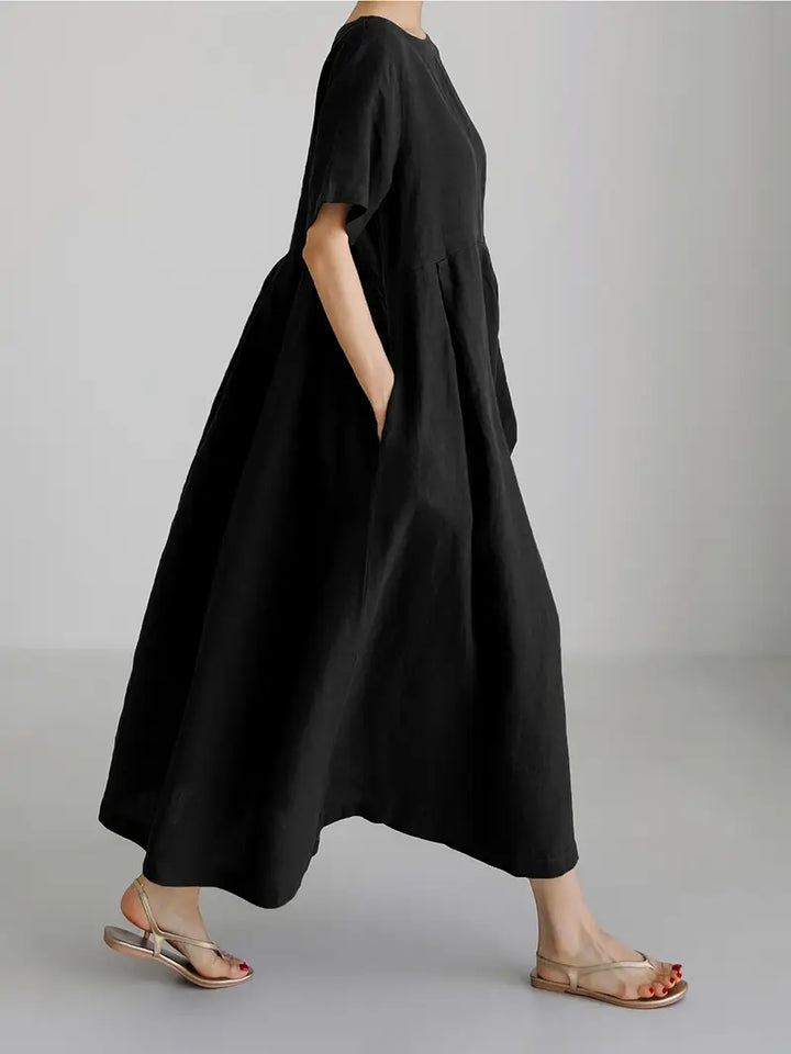 Nadia - Relaxed Linen Maxi Dress