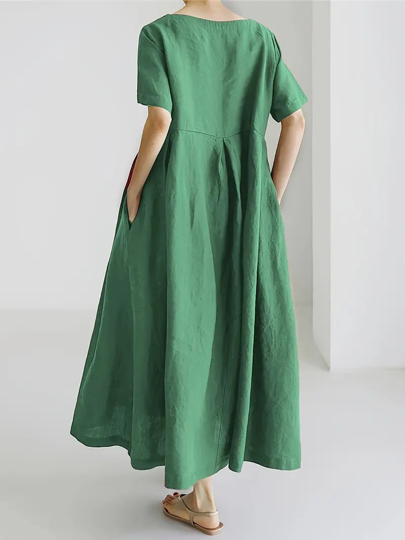 Nadia - Relaxed Linen Maxi Dress