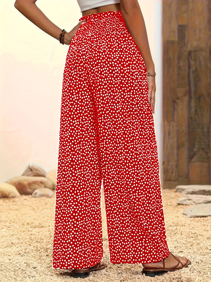 Mira - The Allover Print Wide-Leg Pants