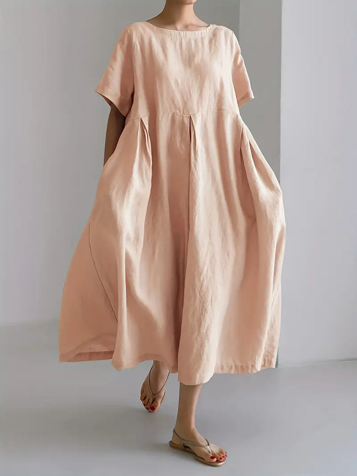 Nadia - Relaxed Linen Maxi Dress