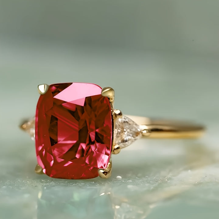 Seraphina – Square Cubic Zirconia Anniversary Ring