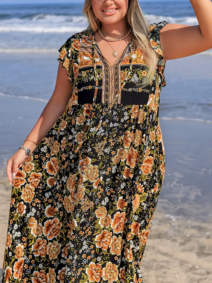 Alora - Floral Boho Dress