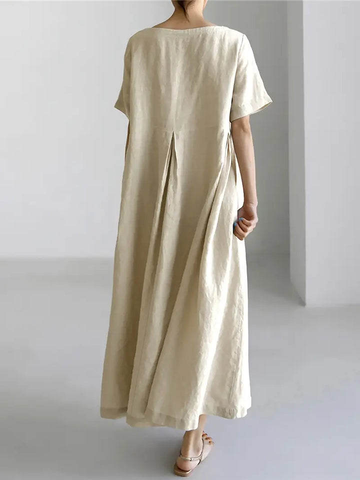 Nadia - Relaxed Linen Maxi Dress