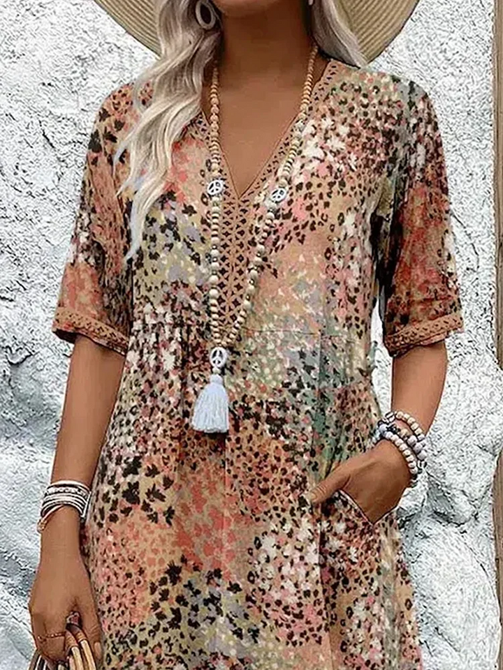 Camille - Vibrant Mid-Length Dress