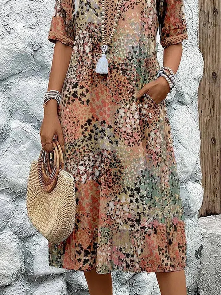 Camille - Vibrant Mid-Length Dress