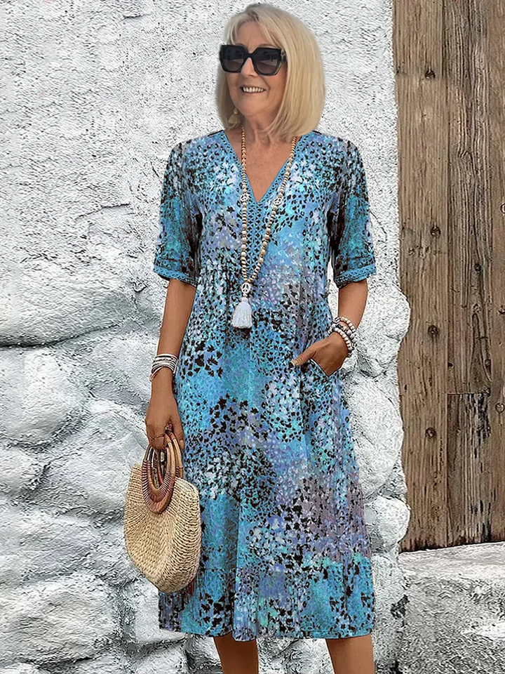 Camille - Vibrant Mid-Length Dress