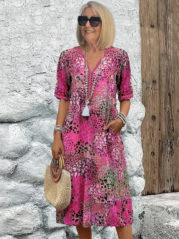 Camille - Vibrant Mid-Length Dress