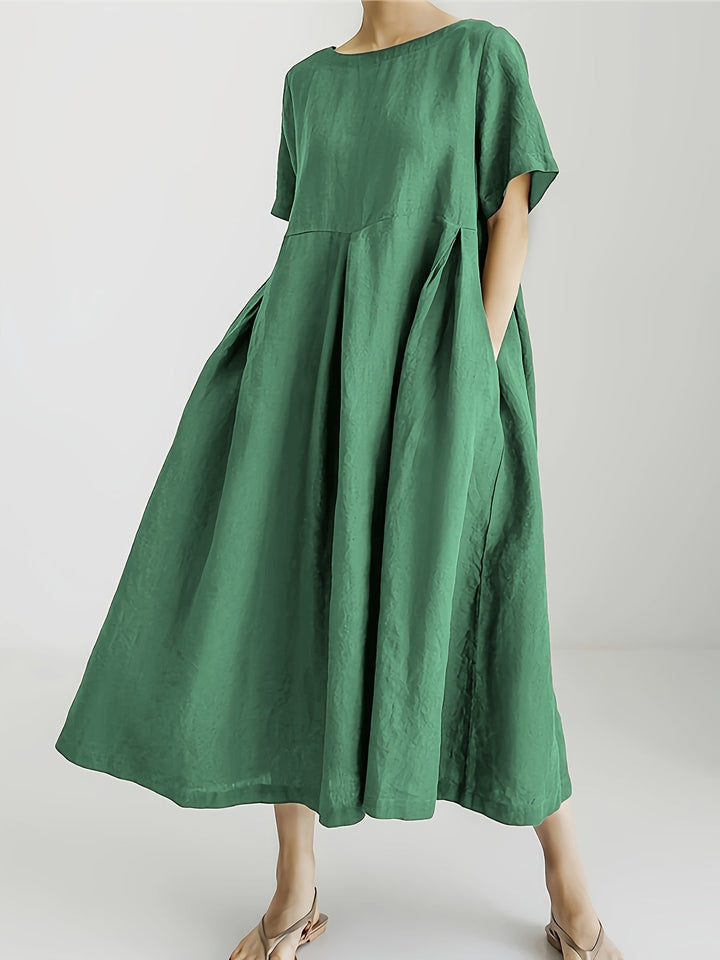Nadia - Relaxed Linen Maxi Dress